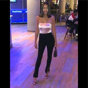 Zara Black leggings with slits